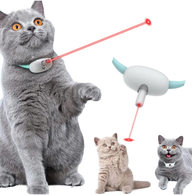 Interactive Cat Laser Collar Toy for Active Play